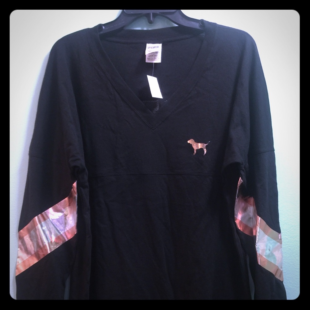 VS Pink Love Pink Long Sleeve T-Shirt
